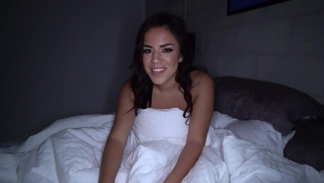 Fucking in the middle of the night with horny wife Monica Sage