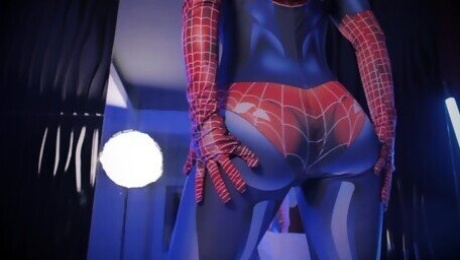 Please Cum over my Spiderman Spandex Cosplay, so I swallow your semen to the last drop. No Way Home